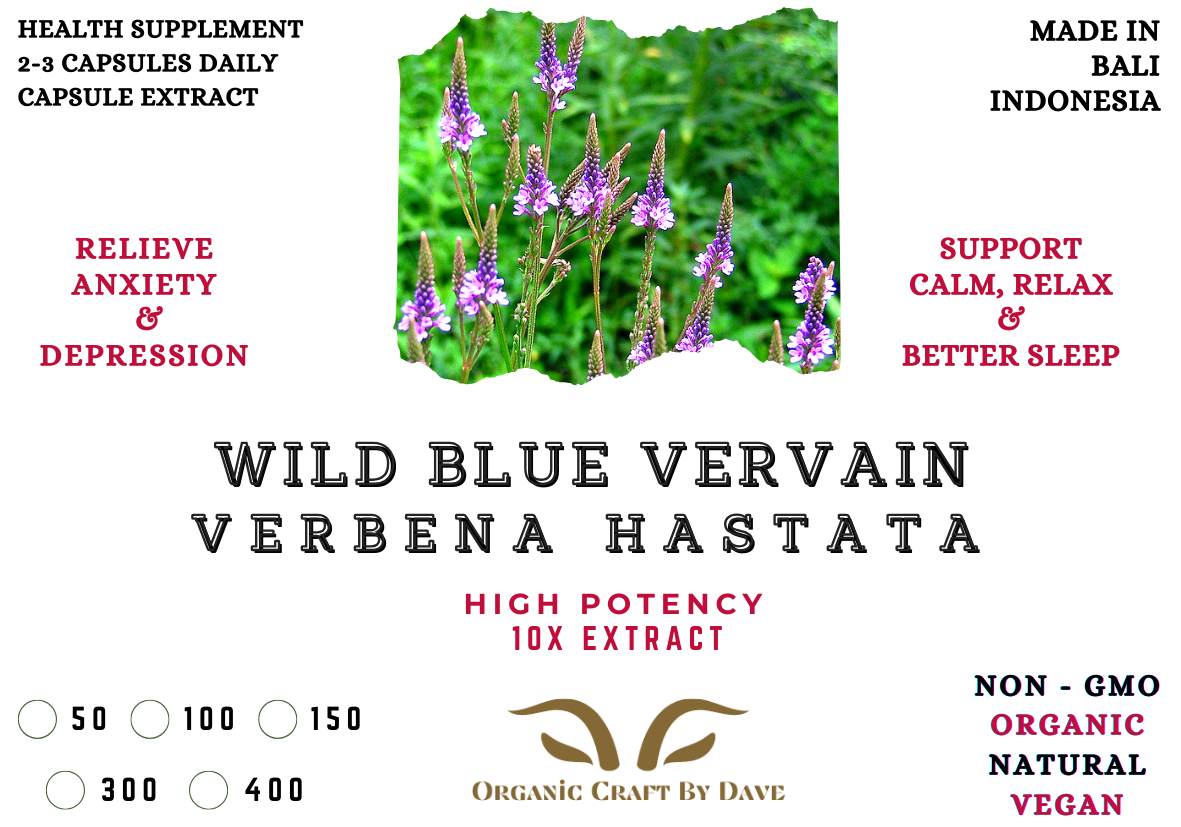 Blue Vervain Extract Capsules (Verbena hastata): Natural Support for Relaxation and Wellness - Image 2