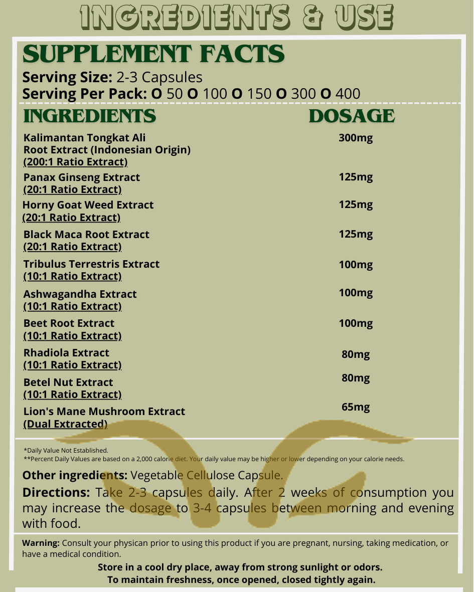 Bull's Blood Capules Extract - Organic Herbal Supplement - Image 3