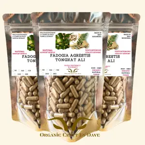 Fadogia Agrestis Plus Tongkat Ali Extract Capsules – Maximize Male Performance, Stimulate Testosterone Production, and Elevate Vitality Naturally
