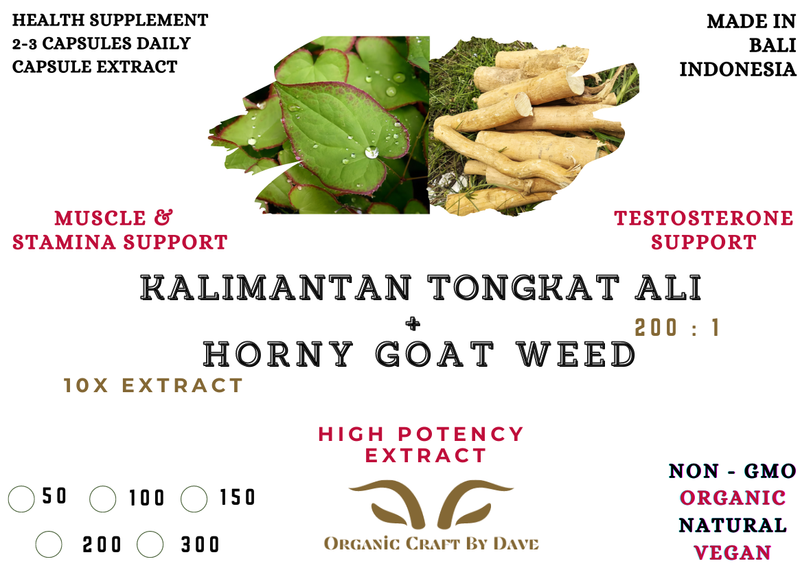 Tongkat Ali + Horny Goat Weed Extract Capsules – Natural Vitality Supplement For Men - Image 2