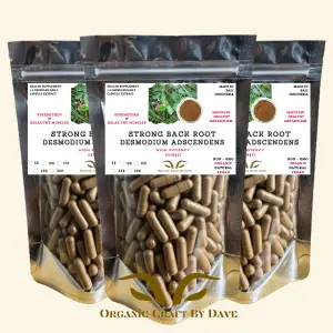 Strong Back Root Capsules Extract (Desmodium adscendens) – Boost Joint Health, Enhance Flexibility, Relieve Discomfort, and Support Overall Wellness Naturally